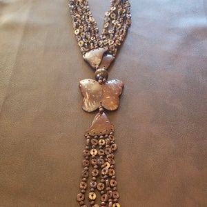💙 2/$20 Vtg Boho/Hippie Butterfly Necklace